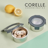 코렐 코디네이츠 스텐 밀폐용기 원형 2종