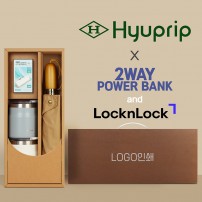 협립 3단60엔티크 고밀도 완전자동우산 +배터리+락앤락 메트로머그2P-세트
