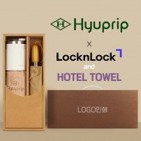 협립 3단60엔티크 고밀도 완전자동우산 +락앤락 메트로머그+협립40수호텔코마180타월-세트