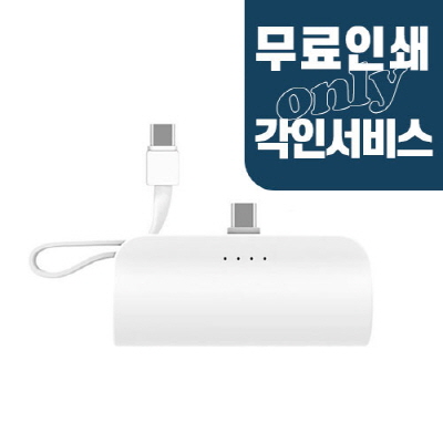 이담 푸딩 도킹형 보조배터리 2way1 5000 C TO C