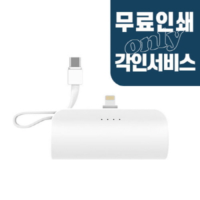 이담 푸딩 도킹형 보조배터리 2way1 5000 8 TO C